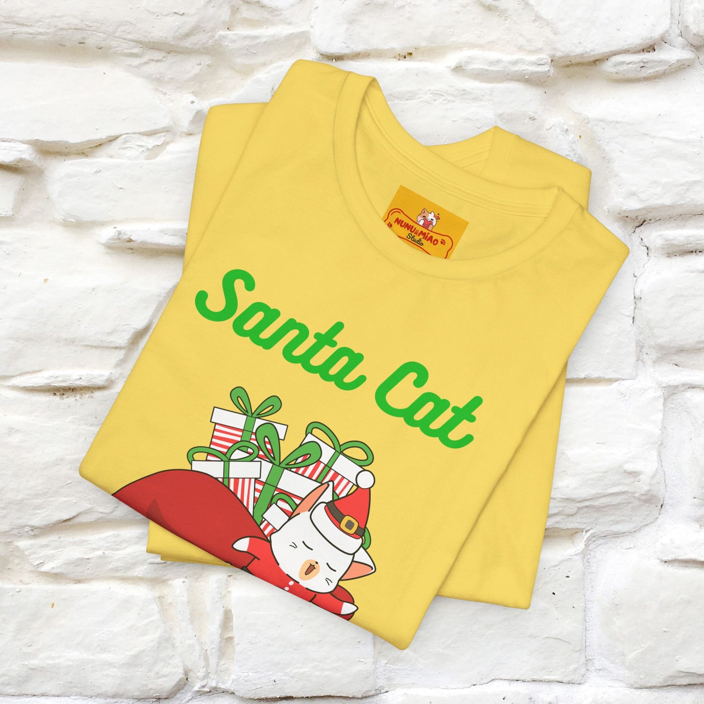 "Funny Santa Cat..." | Cat T-Shirt | Nunu&Miao Studio