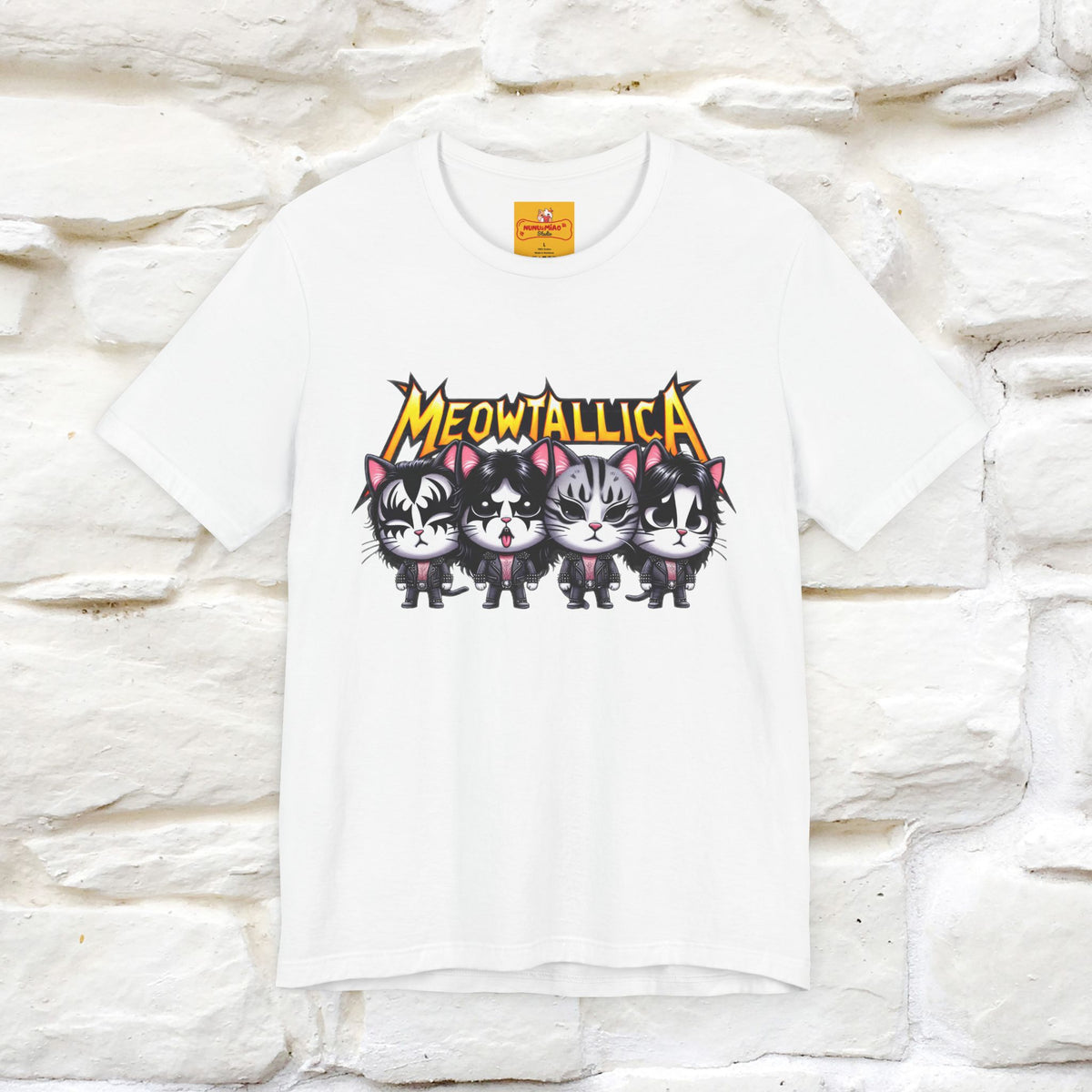 Meowtallica T-Shirt | Rock-Inspired Cat Tee| Nunu&Miao Studio