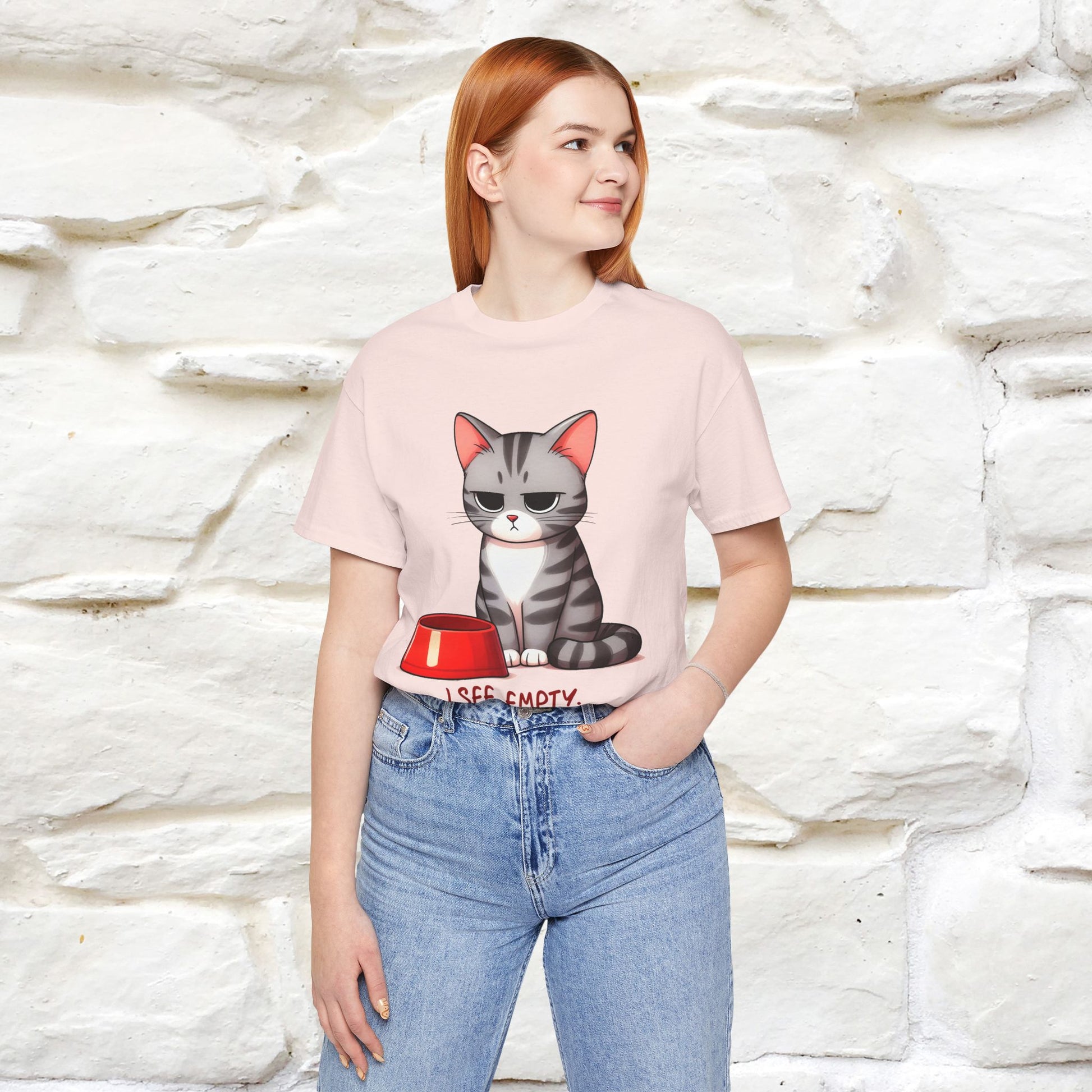 "I See Empty. What Do You See"  | Cat T-Shirt | Nunu&Miao Studio - Nunu&Miao Studio