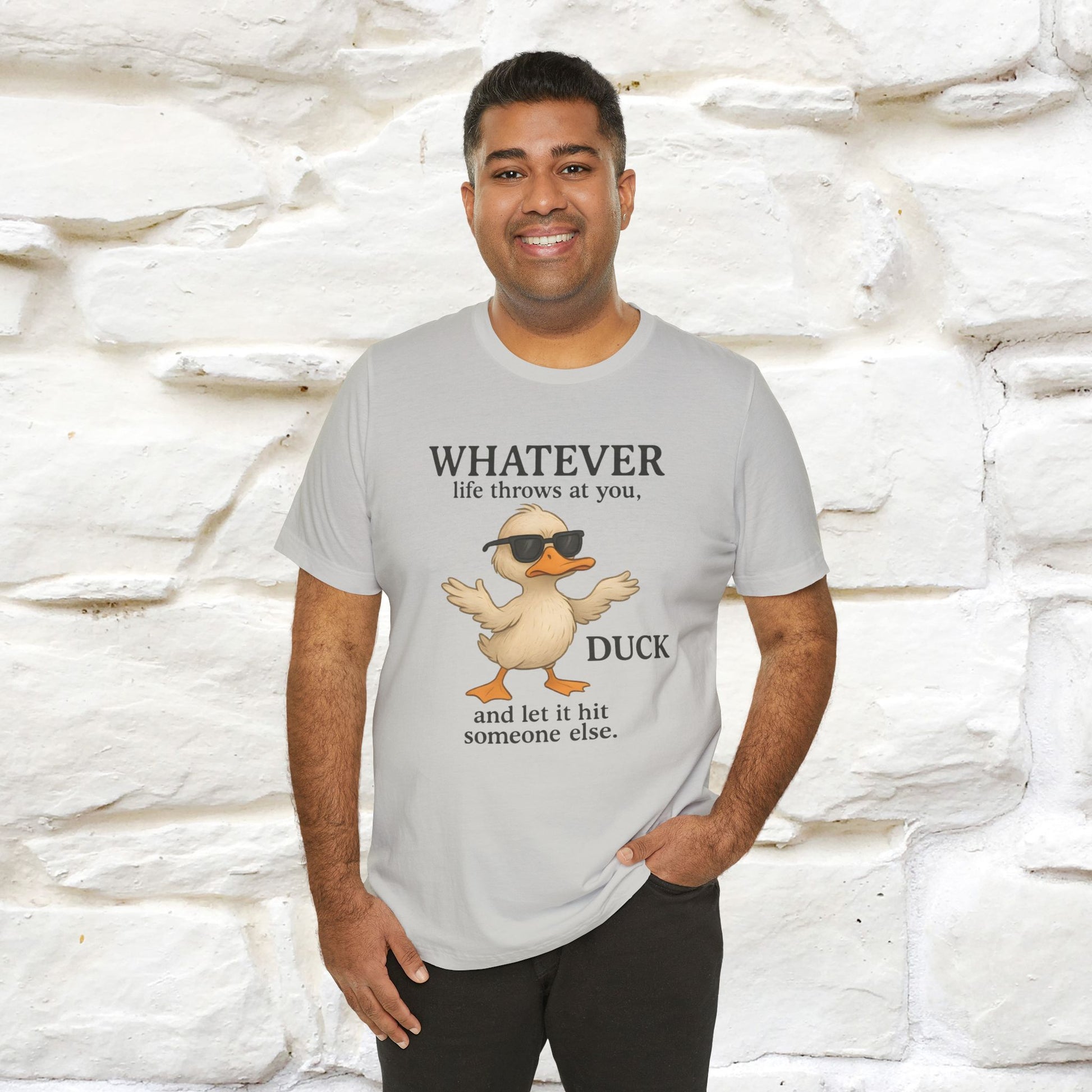 "Whatever Life Throws At You " Funny Duck T-shirt |Nunu&Miao Studio - Nunu&Miao Studio