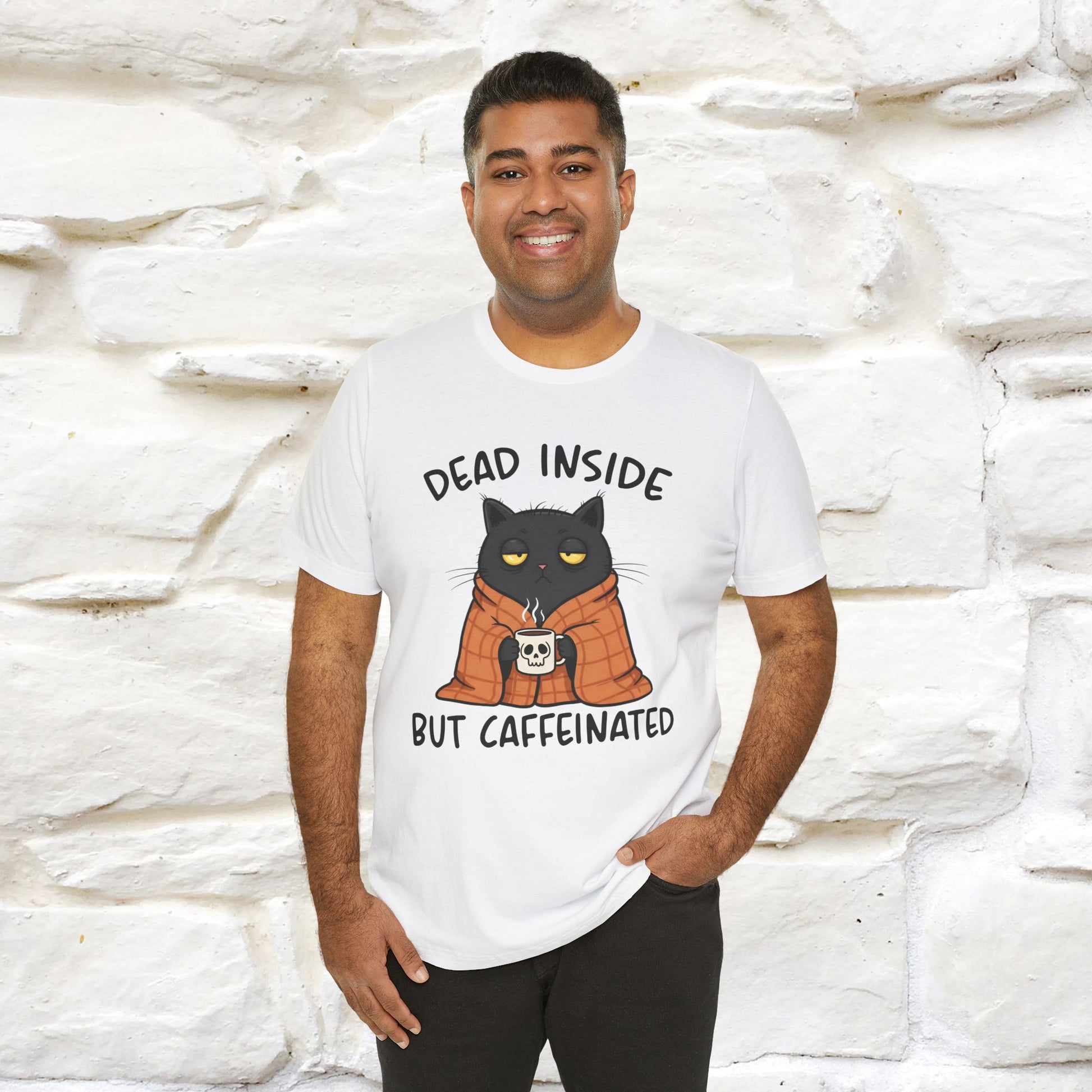 "Dead Inside But Caffeinated" |Funny T-Shirt | Nunu&Miao Studio - Nunu&Miao Studio