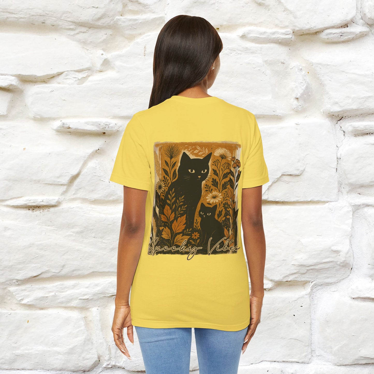"Spooky Vibes" Cat T-shirt |Nunu&Miao Studio - Nunu&Miao Studio