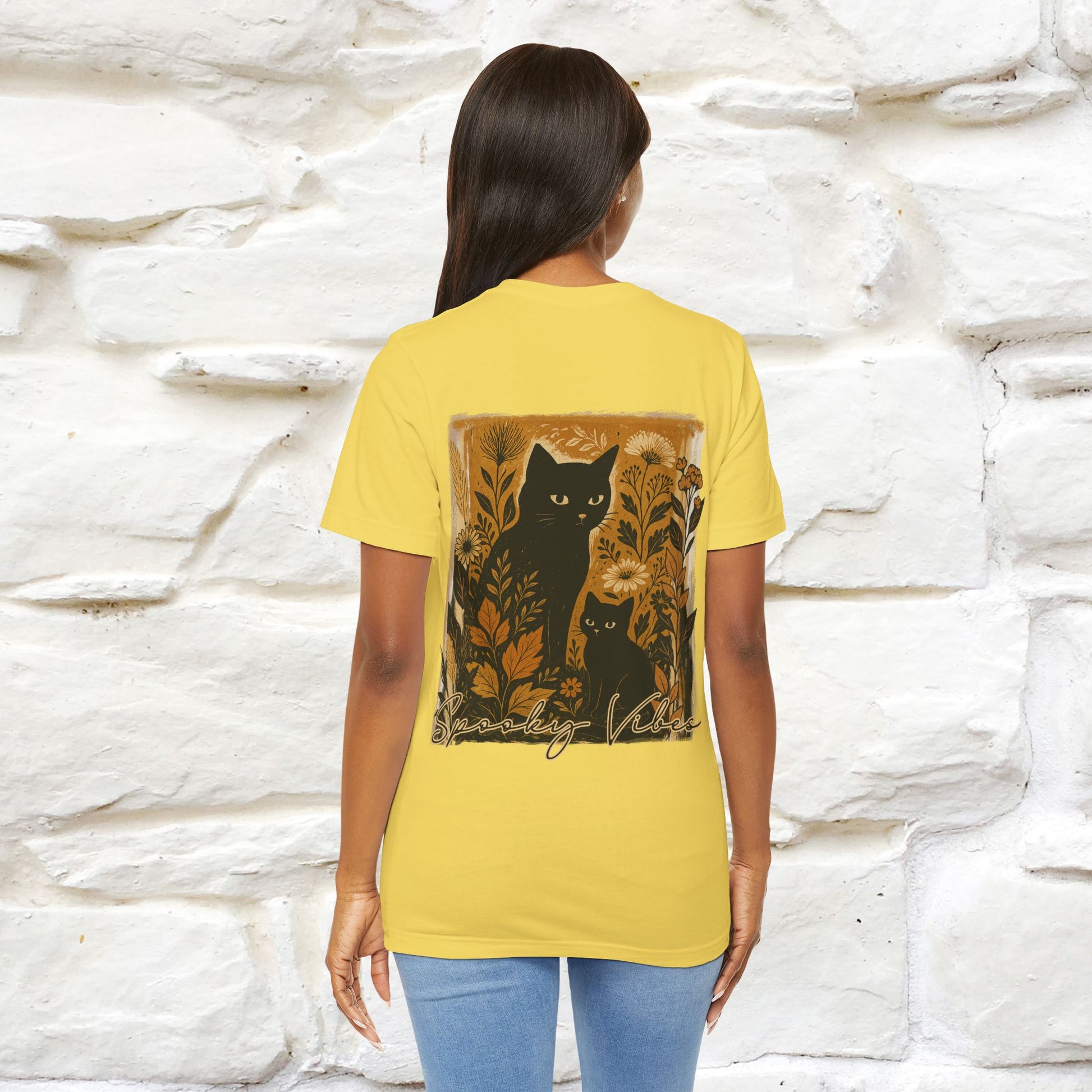 "Spooky Vibes" Cat T-shirt |Nunu&Miao Studio - Nunu&Miao Studio