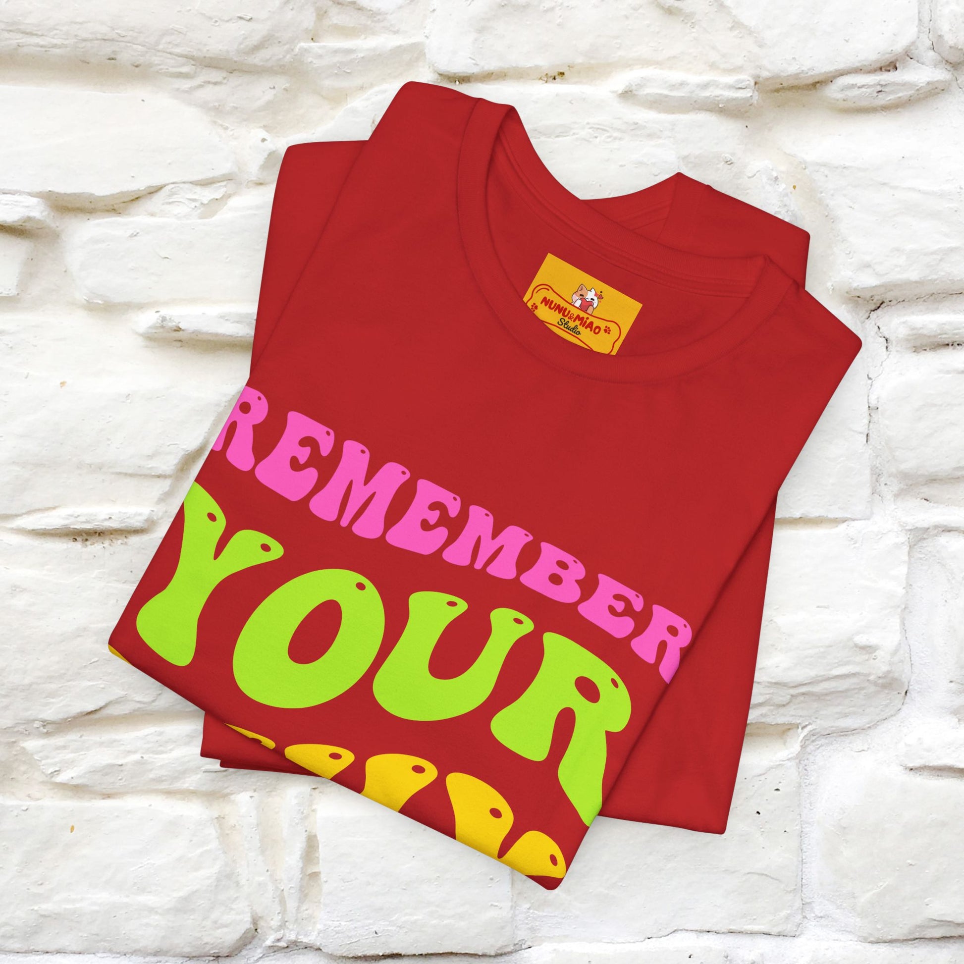 "Remember Your Why" |Cat T-Shirt | Nunu&Miao Studio - Nunu&Miao Studio
