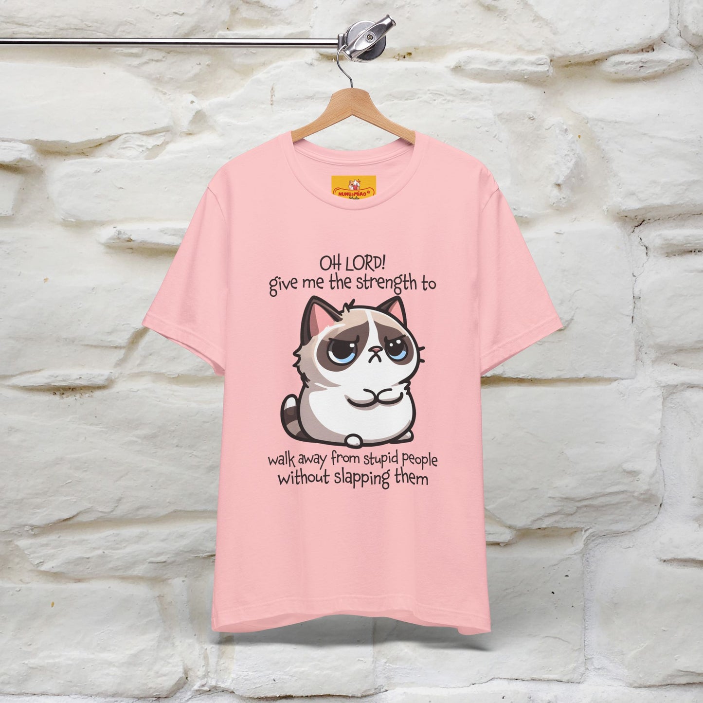 ''Oh Lord! Give Me Strength to ...'' Cat T-Shirt |  | Nunu&Miao Studio - Nunu&Miao Studio
