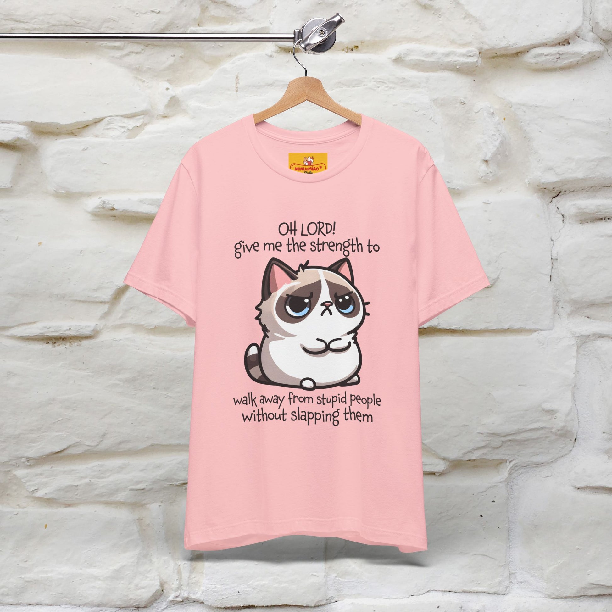 ''Oh Lord! Give Me Strength to ...'' Cat T-Shirt |  | Nunu&Miao Studio - Nunu&Miao Studio