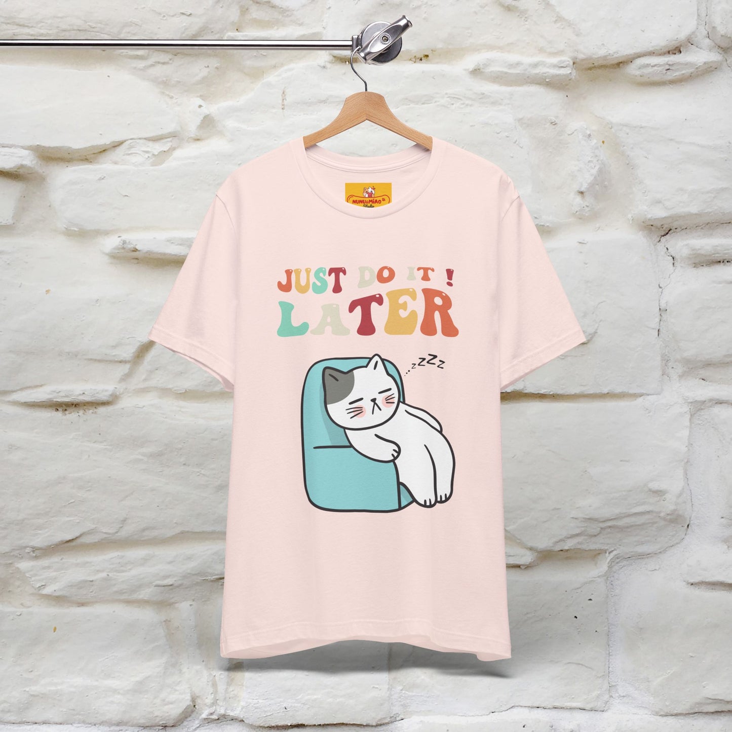 "Just Do It Later" Cat T-shirt |Nunu&Miao Studio - Nunu&Miao Studio