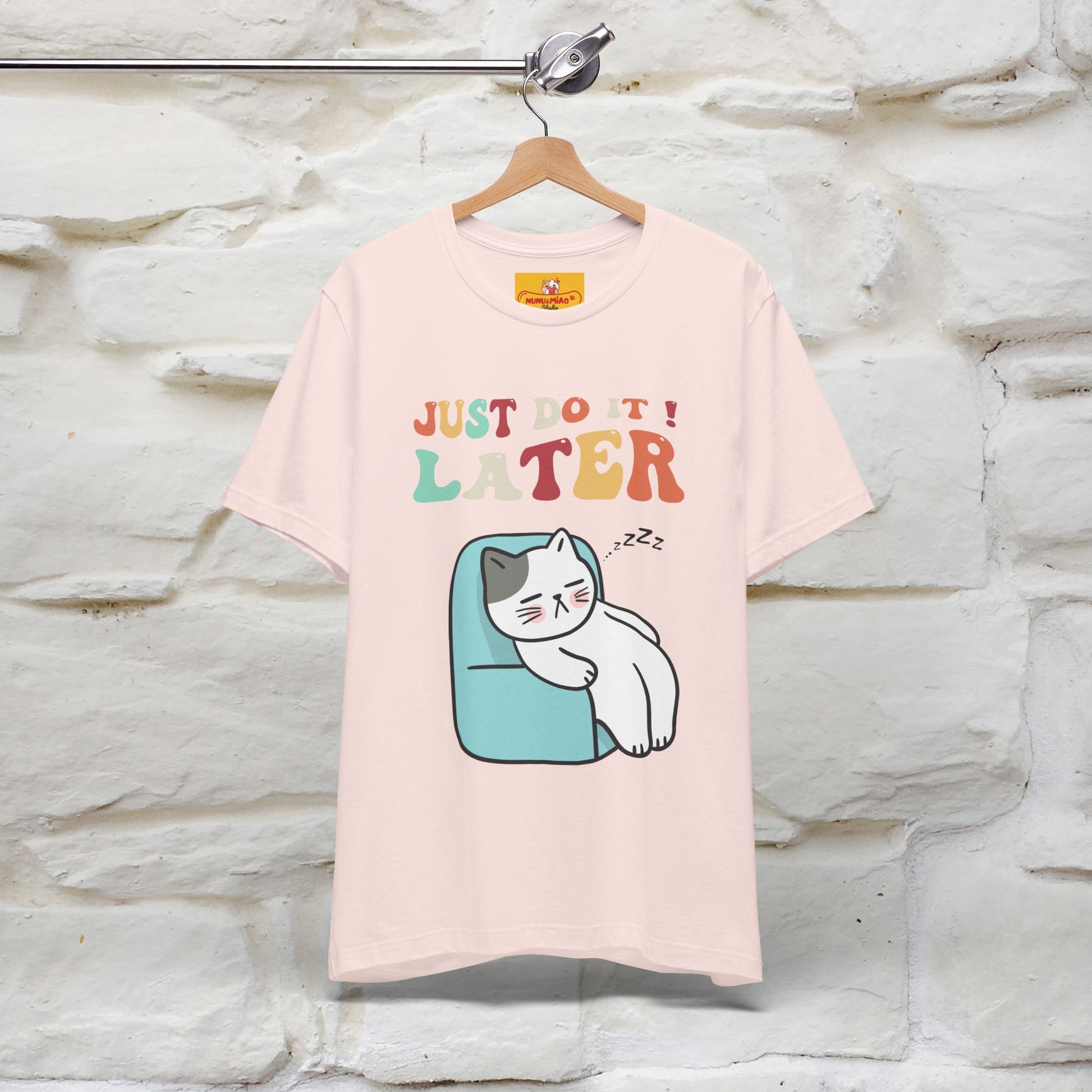 "Just Do It Later" Cat T-shirt |Nunu&Miao Studio - Nunu&Miao Studio