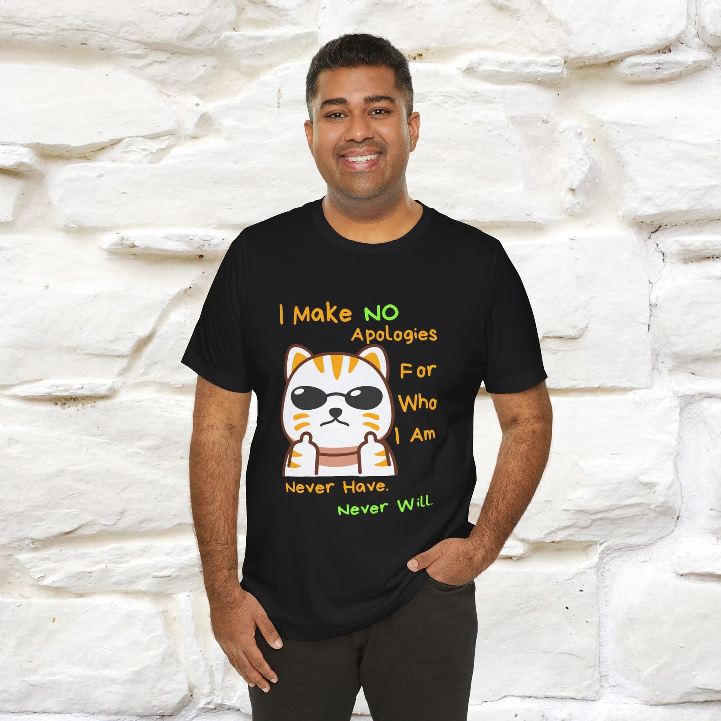 "I Make No Apologies... " |Cat T-Shirt | Nunu&Miao Studio - Nunu&Miao Studio