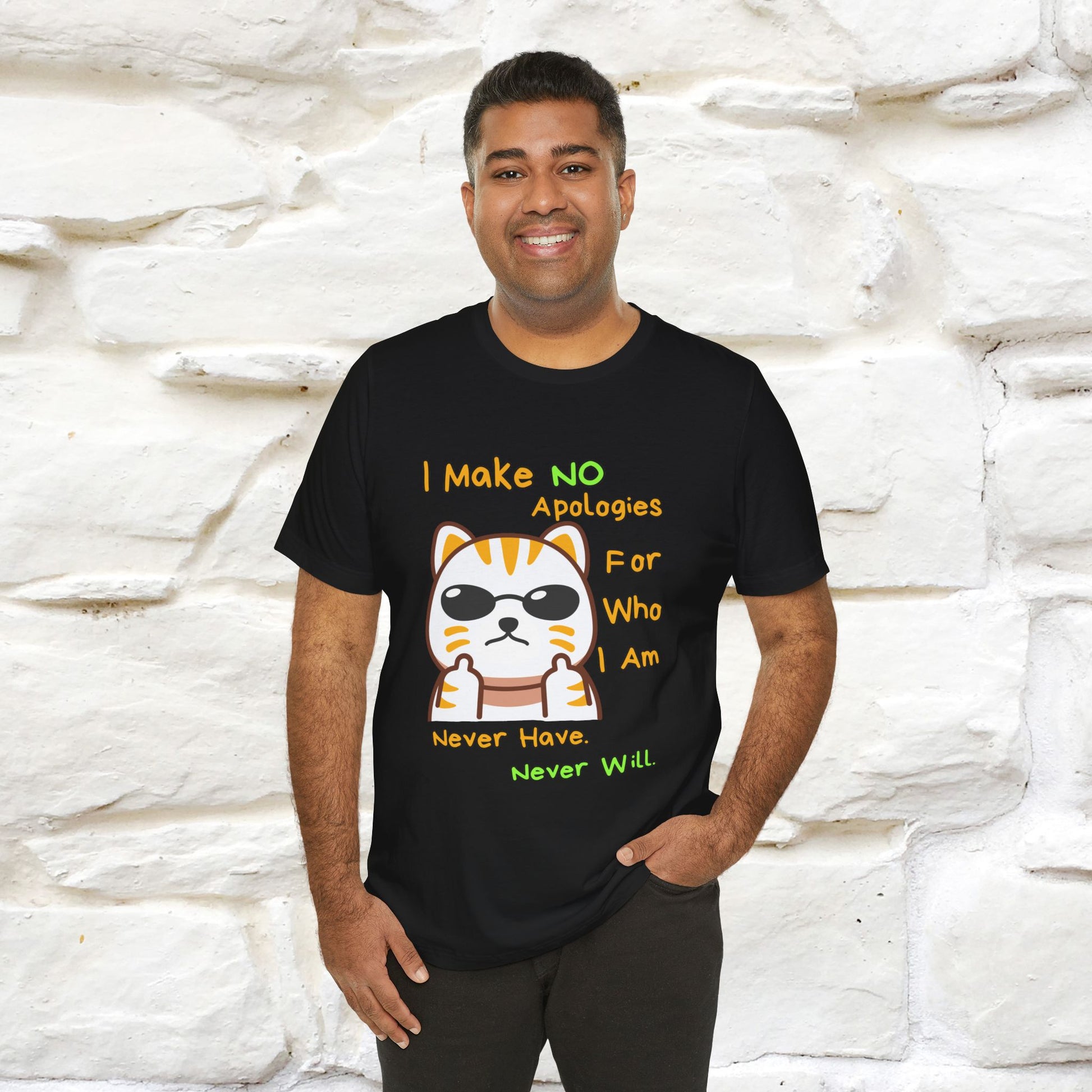 "I Make No Apologies... " |Cat T-Shirt | Nunu&Miao Studio - Nunu&Miao Studio