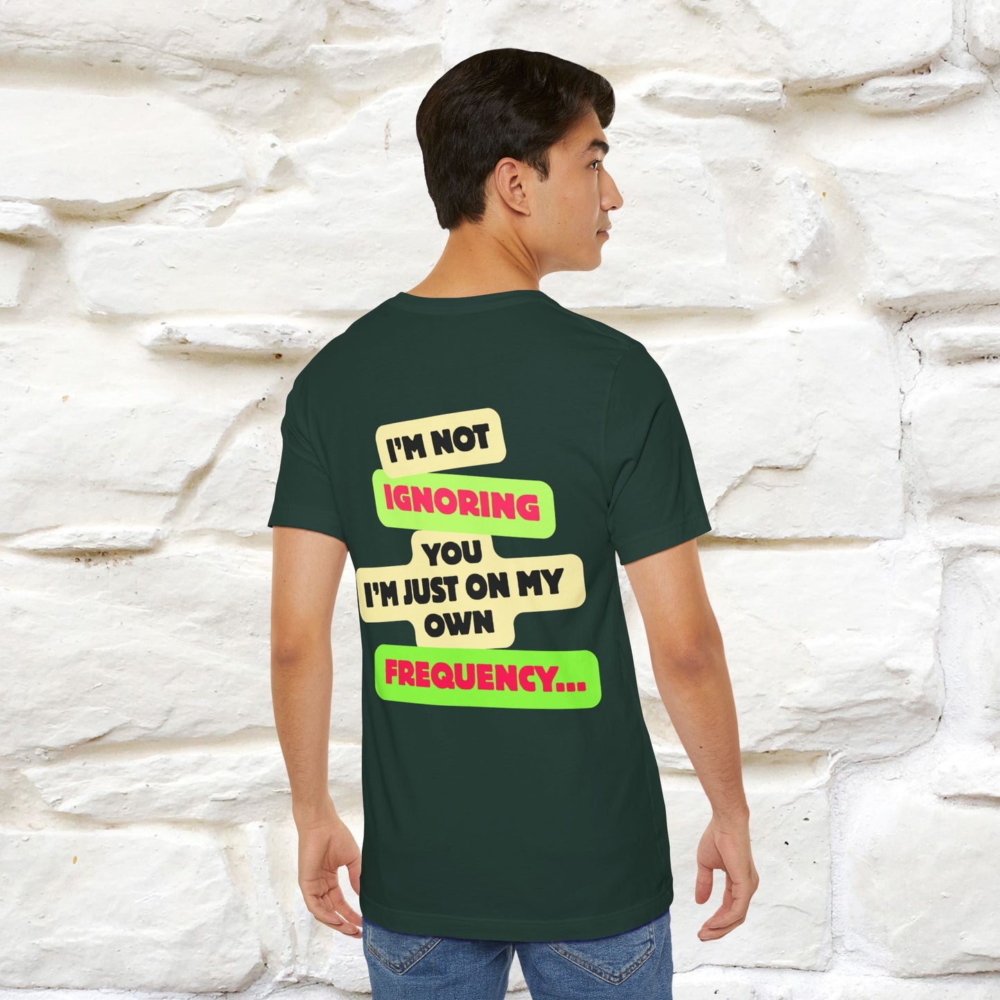 "I'm Not Ignoring You. I'm Just  .. " Cat T-Shirt | Front & Back Design | Nunu&Miao Studio - Nunu&Miao Studio