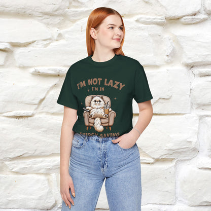 "I'm Not Lazy I'm In Energy-Saving Mode " Cat T-shirt |Nunu&Miao Studio - Nunu&Miao Studio