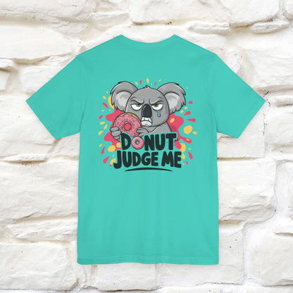 "Donut Judge Me " |Funny  T-Shirt | Front & Back Design | Nunu&Miao Studio - Nunu&Miao Studio