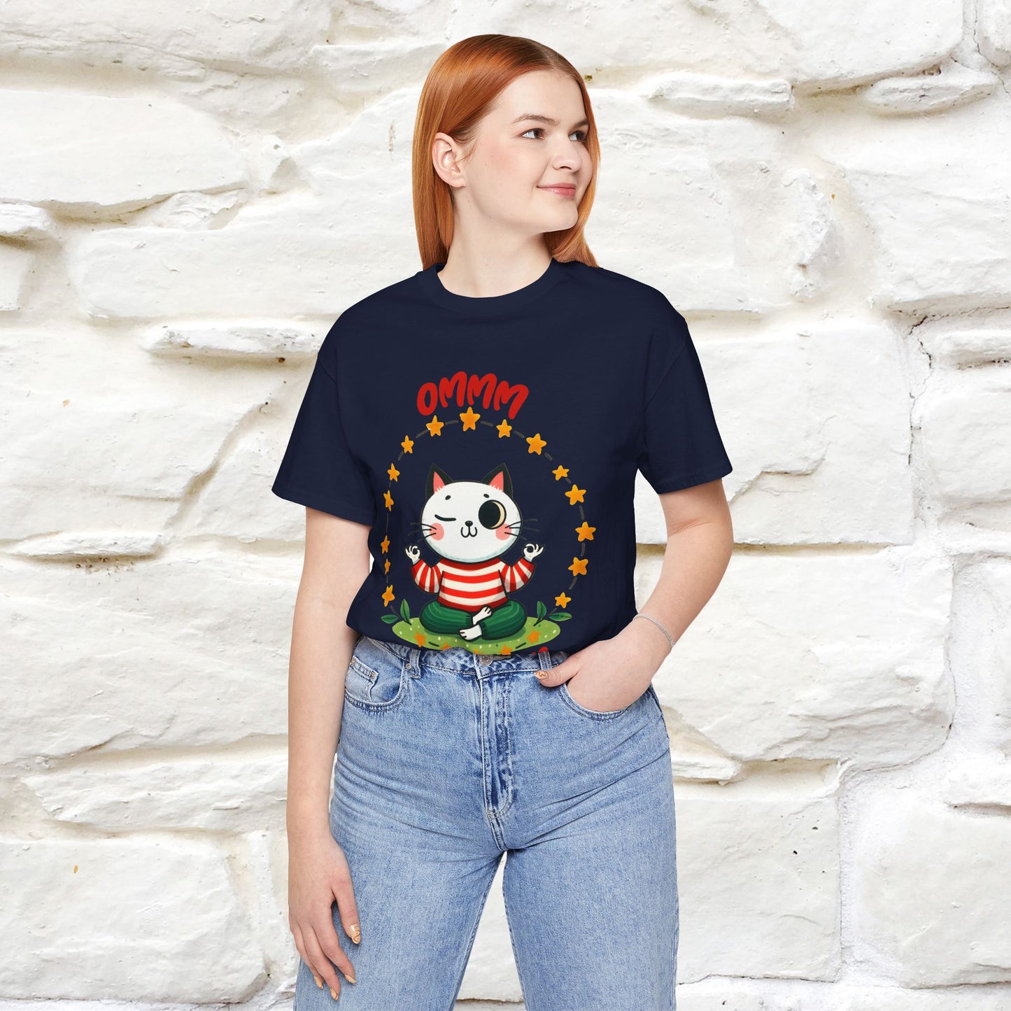 ''Ommm, Keep Calm'' Cat T-Shirt | Nunu&Miao Studio - Nunu&Miao Studio