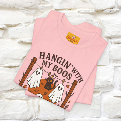 "Hanging With My Boos" Halloween Cat T-shirt |Nunu&Miao Studio - Nunu&Miao Studio