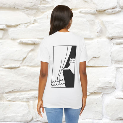 “Don’t trust atoms… they make up everything.” |  Cat T-Shirt | Front & Back Design | Nunu&Miao Studio