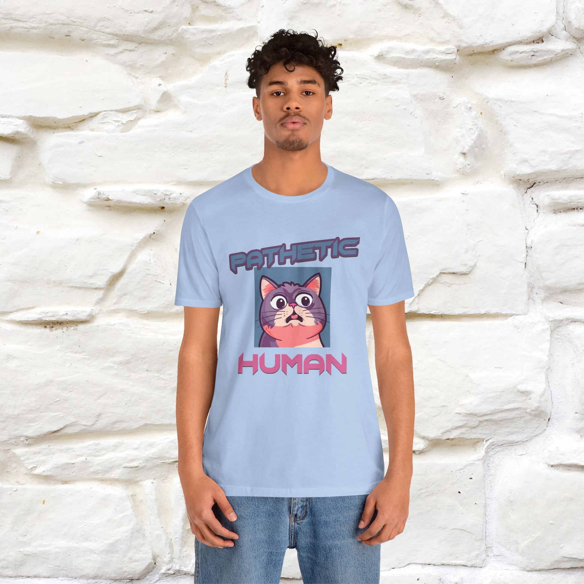 ''Pathetic Human'' | Funny Cat T-Shirt | Nunu&Miao Studio - Nunu&Miao Studio