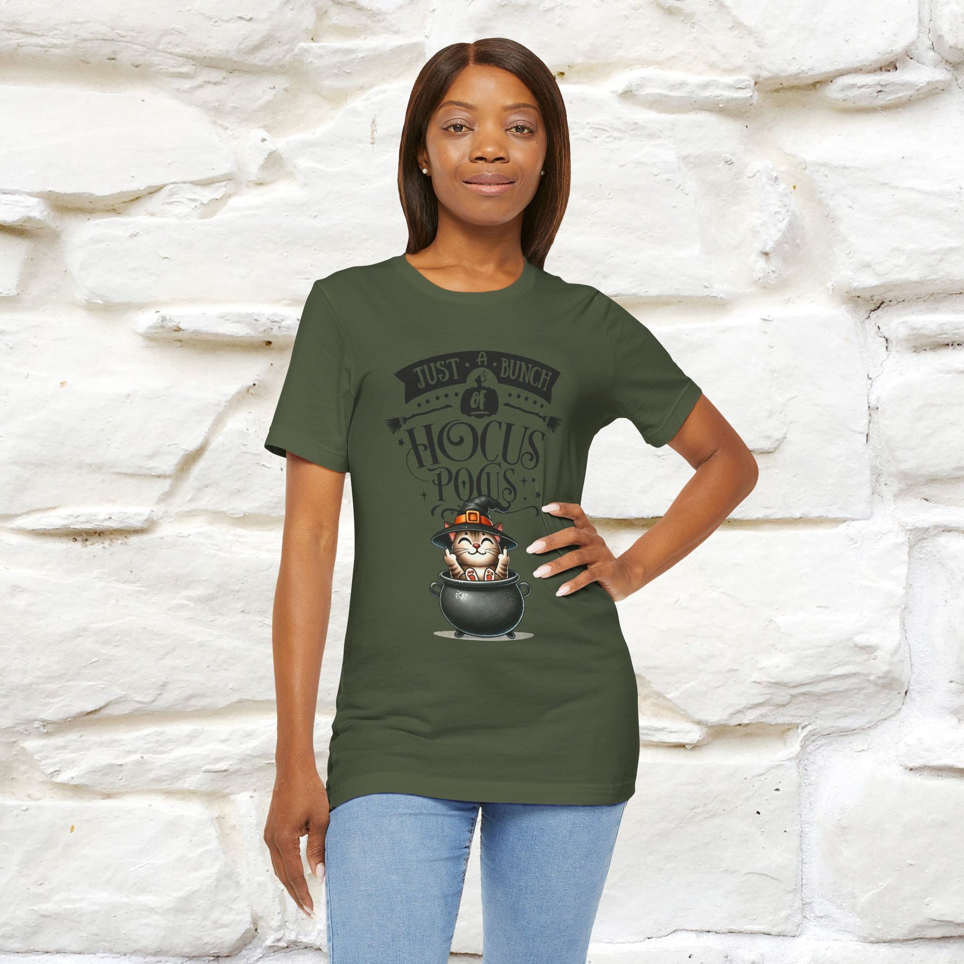 "Just A Bunch Of Hocus Pocus" Cat  T-shirt |Nunu&Miao Studio - Nunu&Miao Studio