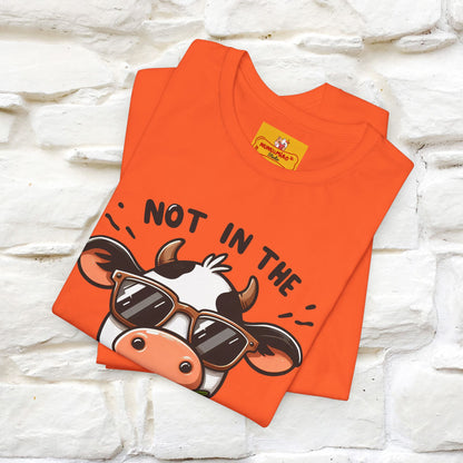 Not In The Moood – Funny Cow Pun T-Shirt | Nunu & Miao Studio - Nunu&Miao Studio