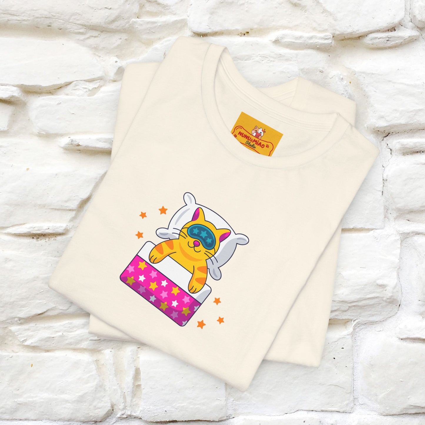"I Am Sorry I Have Plans With My Bed" |  Cat T-Shirt | Front & Back Design | Nunu&Miao Studio - Nunu&Miao Studio