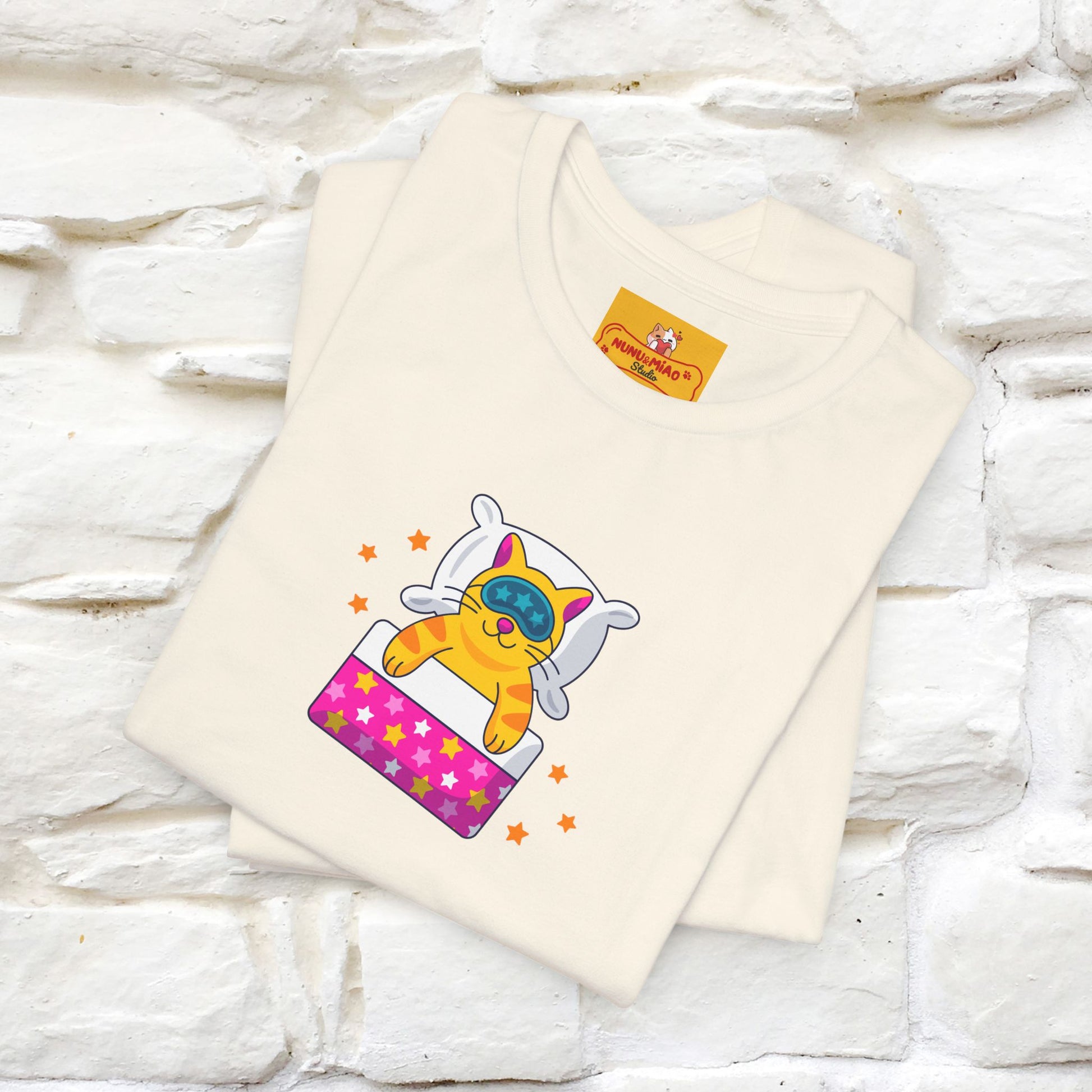 "I Am Sorry I Have Plans With My Bed" |  Cat T-Shirt | Front & Back Design | Nunu&Miao Studio - Nunu&Miao Studio