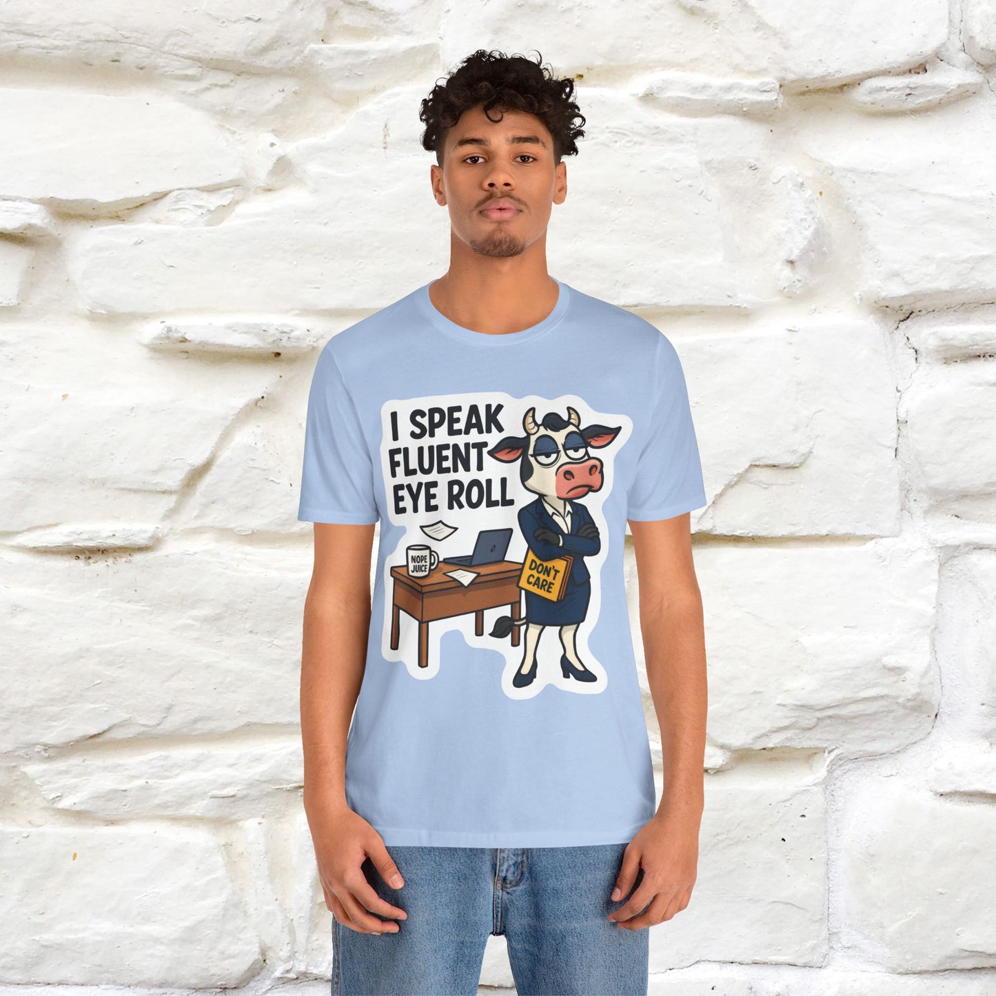 ''I Speak Fluent Eye Roll ''|  Sarcastic Cat T-Shirt | Nunu&Miao Studio