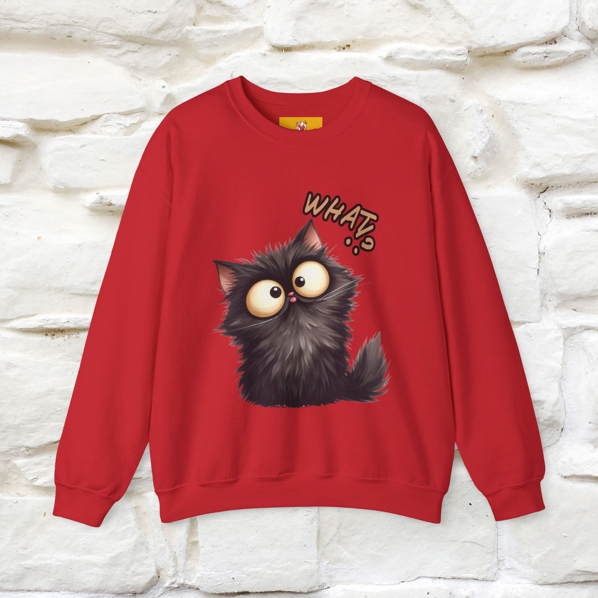 "What'' |Cat Sweatshirt | Nunu&Miao Studio