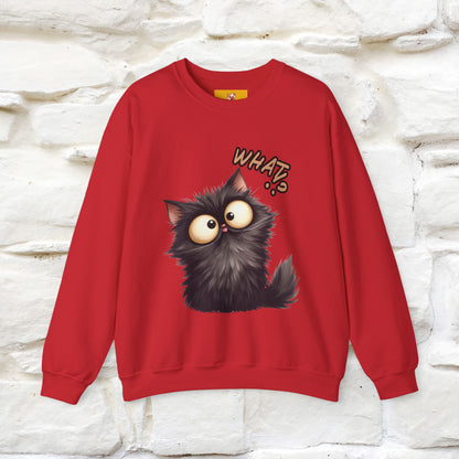 "What'' |Cat Sweatshirt | Nunu&Miao Studio