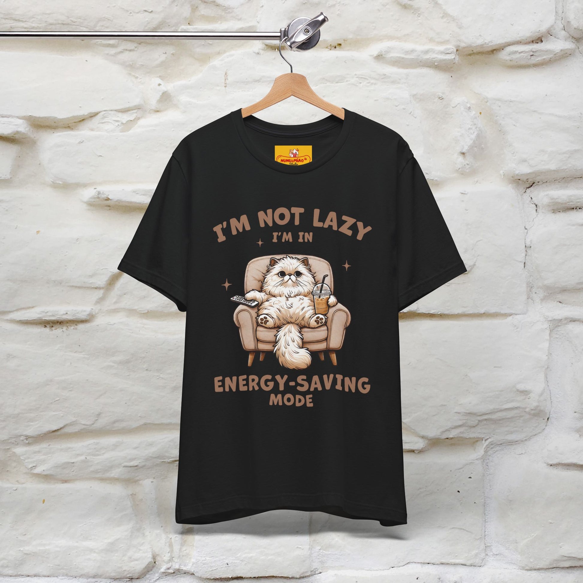 "I'm Not Lazy I'm In Energy-Saving Mode " Cat T-shirt |Nunu&Miao Studio - Nunu&Miao Studio