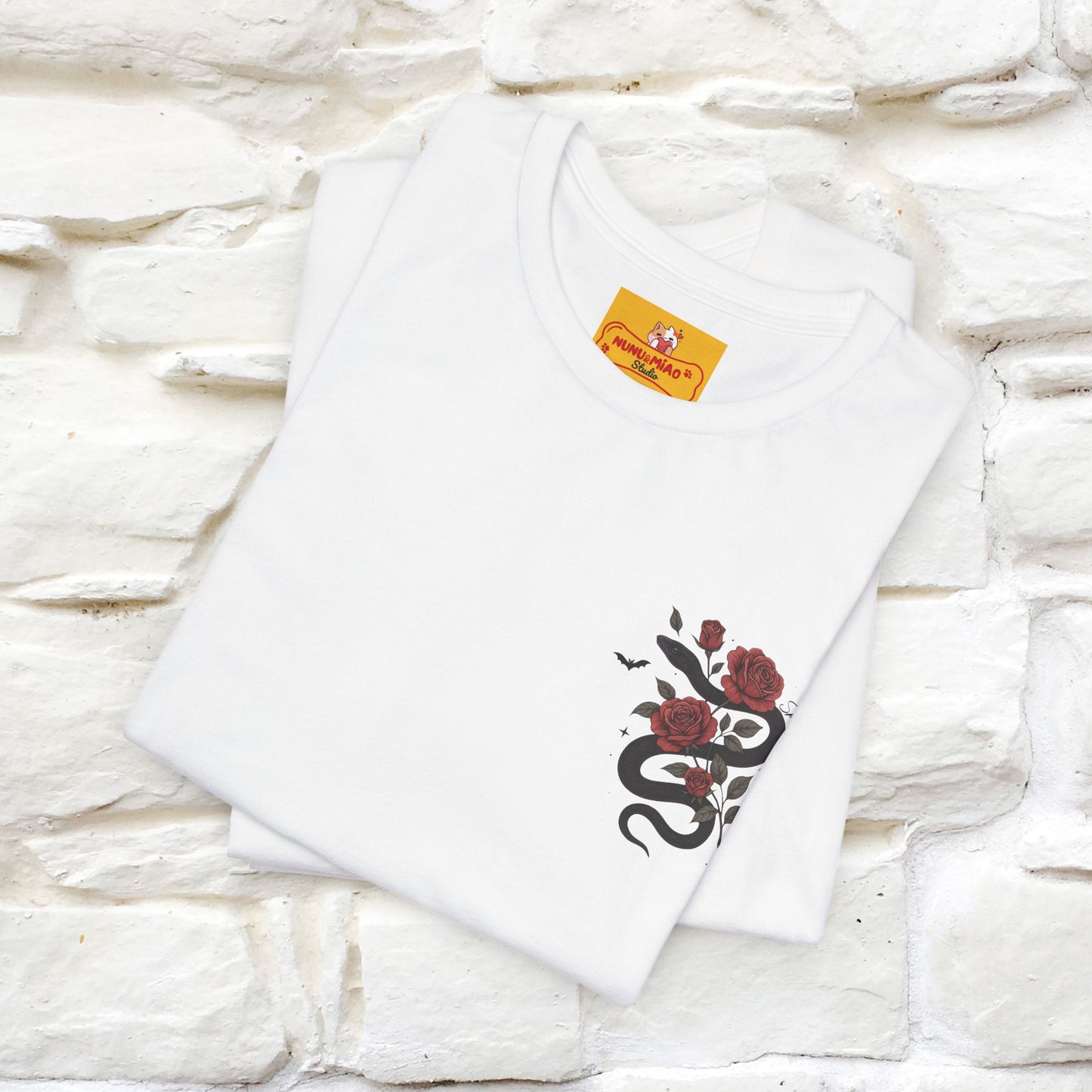 "The Rose and The Snake " Halloween T-shirt |Nunu&Miao Studio - Nunu&Miao Studio