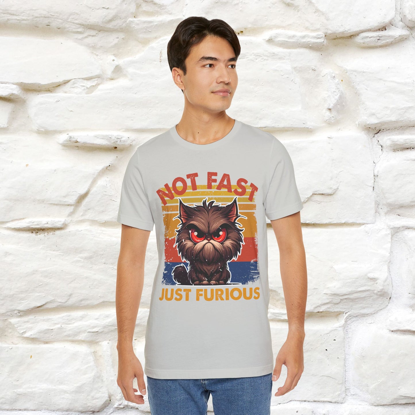 Not Fast, Just Furious |  Sarcastic Cat T-Shirt | Nunu&Miao Studio - Nunu&Miao Studio