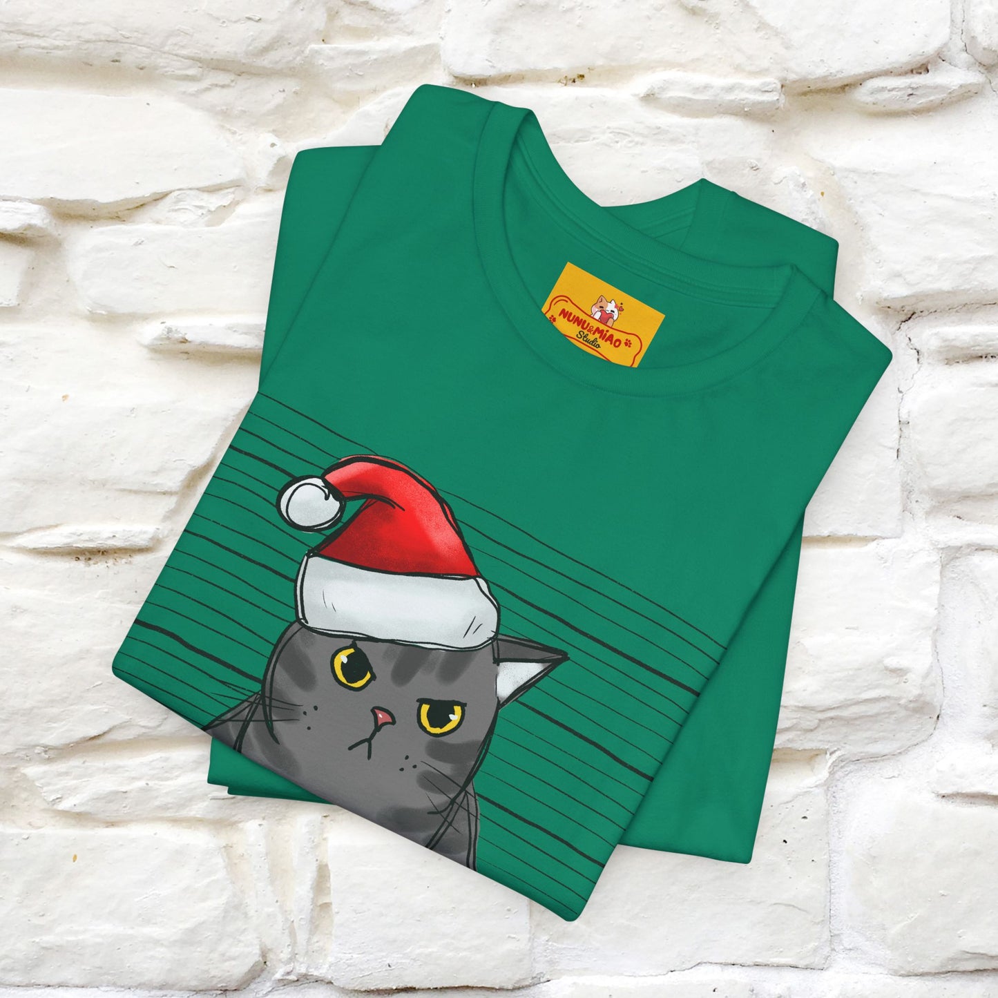 "I Knocked Over The Christmas Tree " |Funny Cat T-Shirt | Nunu&Miao Studio