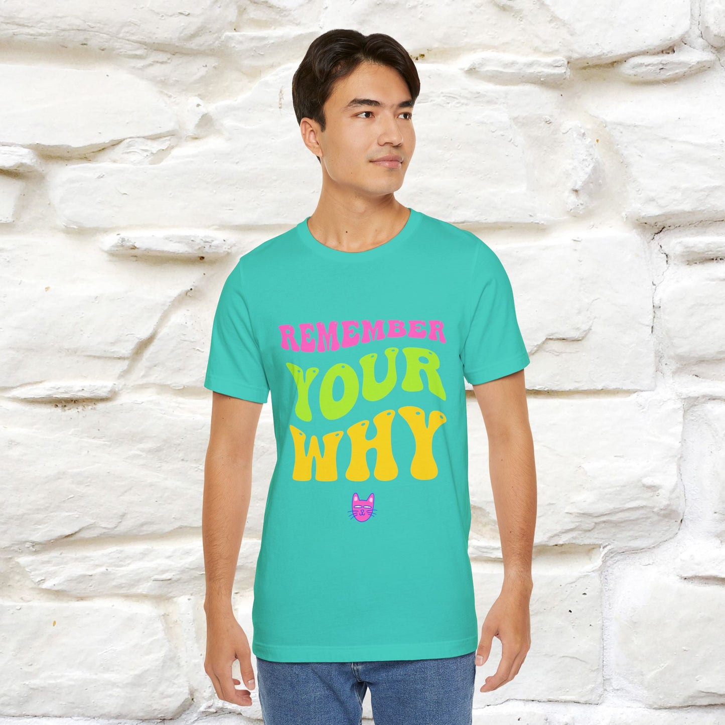 "Remember Your Why" |Cat T-Shirt | Nunu&Miao Studio - Nunu&Miao Studio