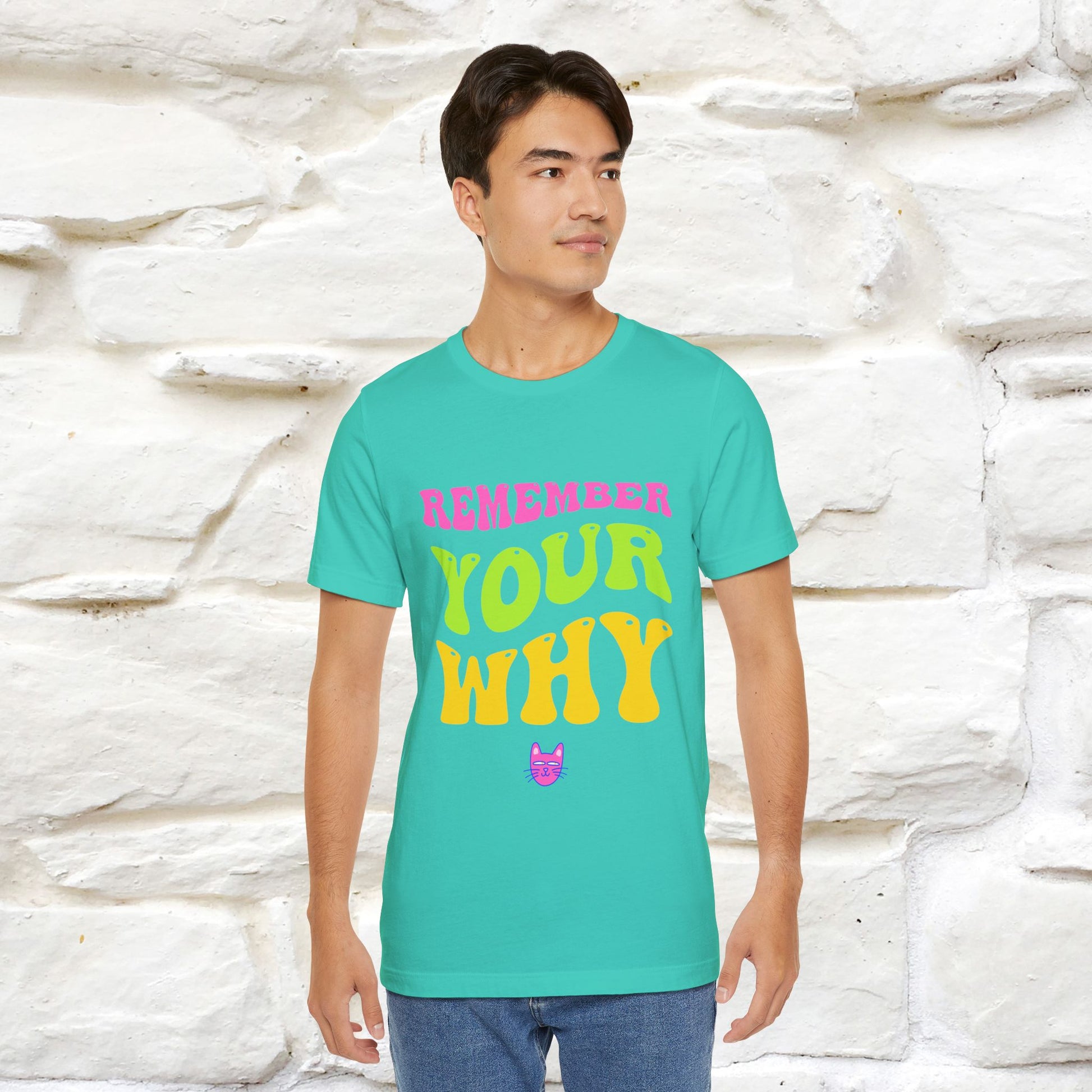 "Remember Your Why" |Cat T-Shirt | Nunu&Miao Studio - Nunu&Miao Studio