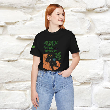 "All Guest Must Be Approved By The Cat - NO,MAYBE" Cat T-shirt |Nunu&Miao Studio