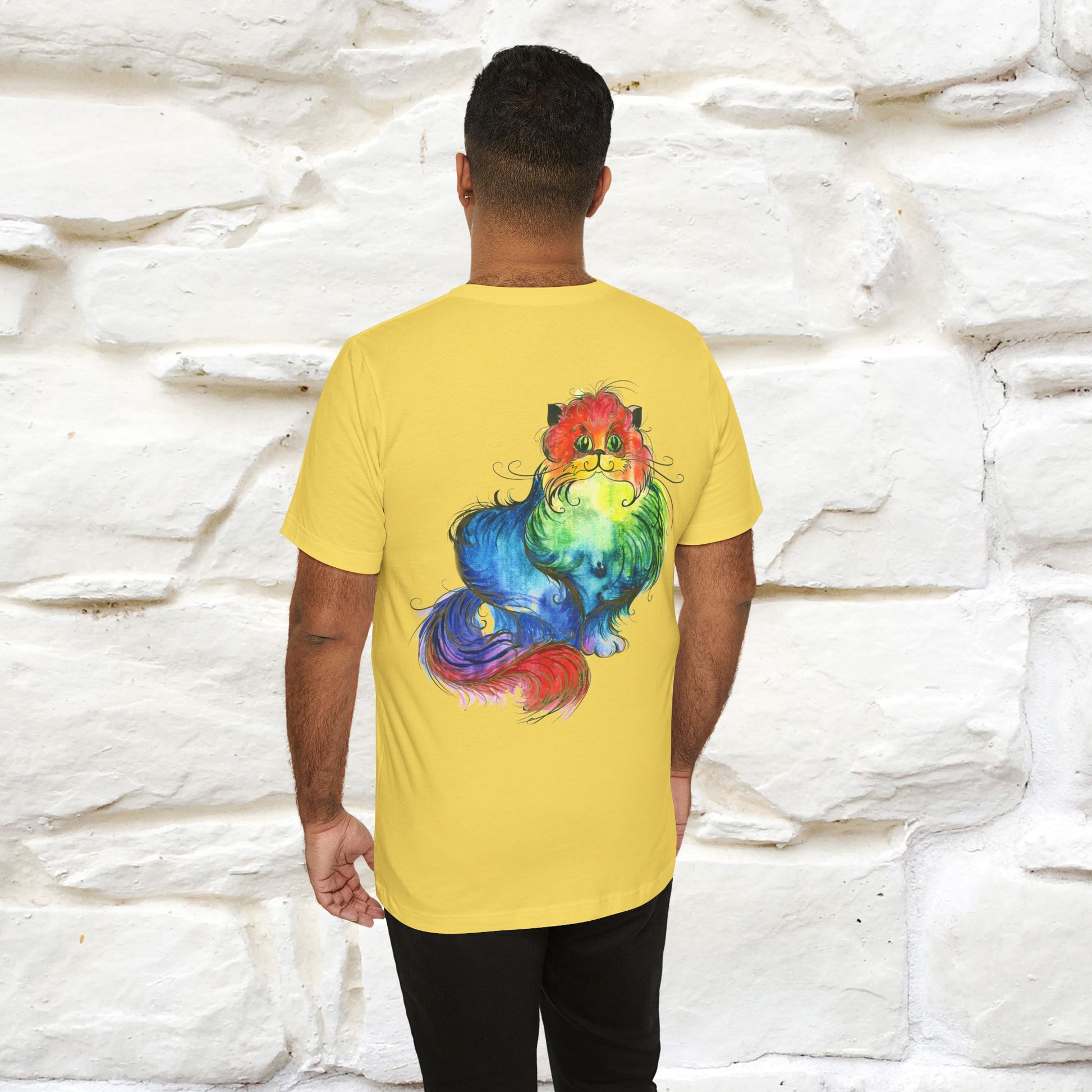 "Il Pittore'' Cat T-Shirt Front and Back Design | Nunu&Miao Studio - Nunu&Miao Studio