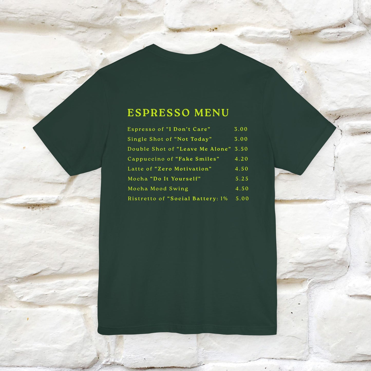 "More Espresso Less Depresso" |Cat T-Shirt | Nunu&Miao Studio - Nunu&Miao Studio