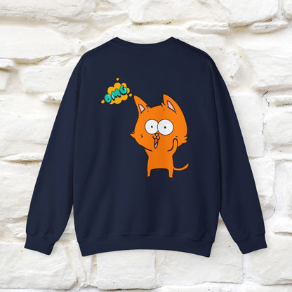 "OMG'' |Cat Sweatshirt | Nunu&Miao Studio