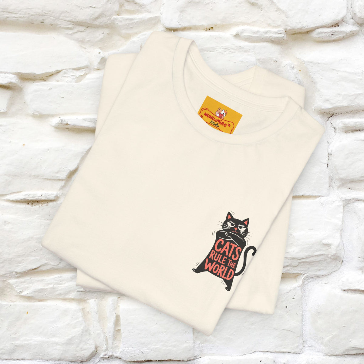 “Cats Rule The World” |Cat T-Shirt | Front & Back Design | Nunu&Miao Studio