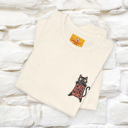 “Cats Rule The World” |Cat T-Shirt | Front & Back Design | Nunu&Miao Studio