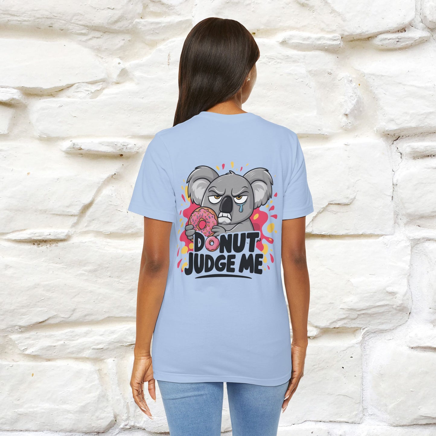 "Donut Judge Me " |Funny  T-Shirt | Front & Back Design | Nunu&Miao Studio - Nunu&Miao Studio