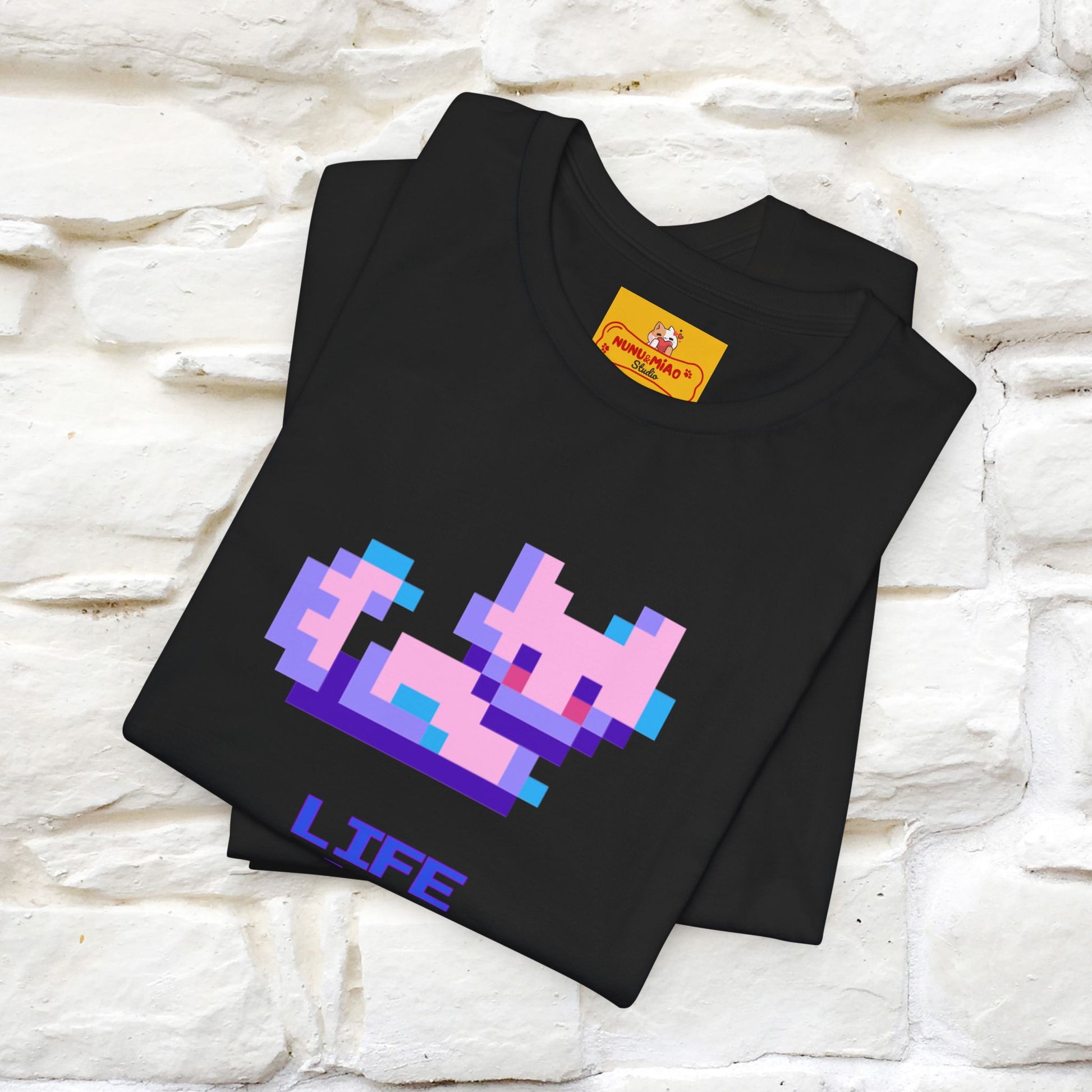 "Life Is A Game, I Am Just Here Fo The Cheat Code"  Cat T-Shirt | Nunu&Miao Studio - Nunu&Miao Studio