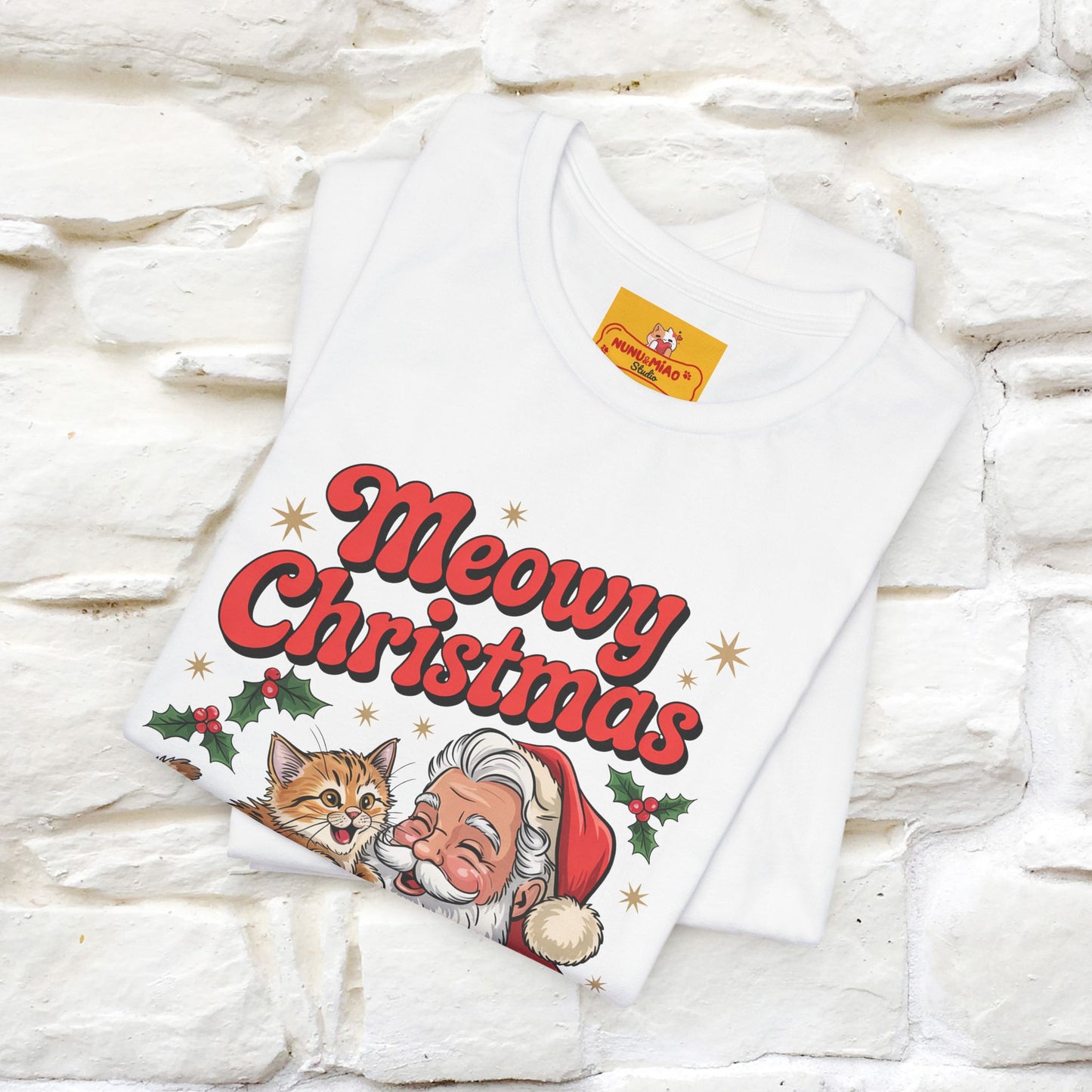 “Meowy Christmas” | Cat T-Shirt | Nunu&Miao Studio