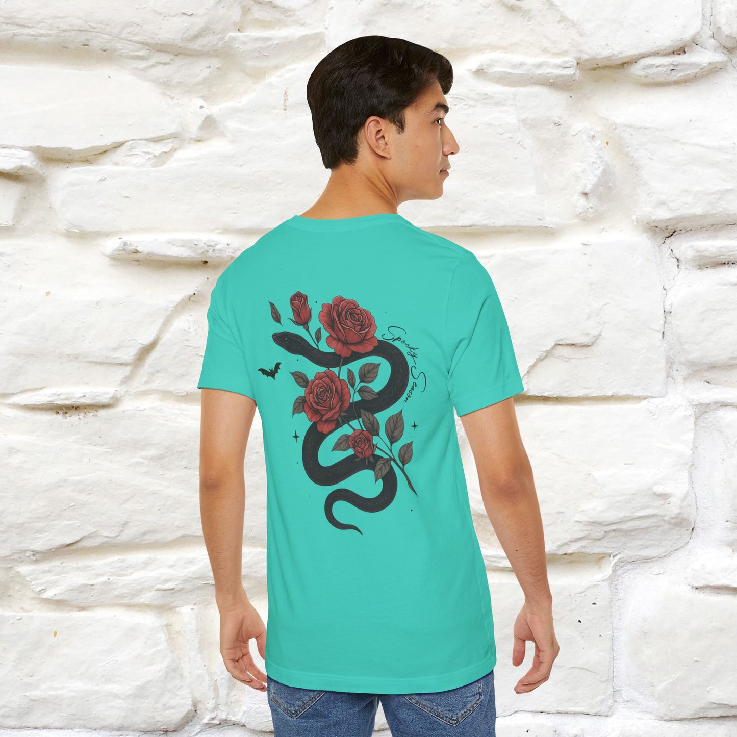 "The Rose and The Snake " Halloween T-shirt |Nunu&Miao Studio - Nunu&Miao Studio