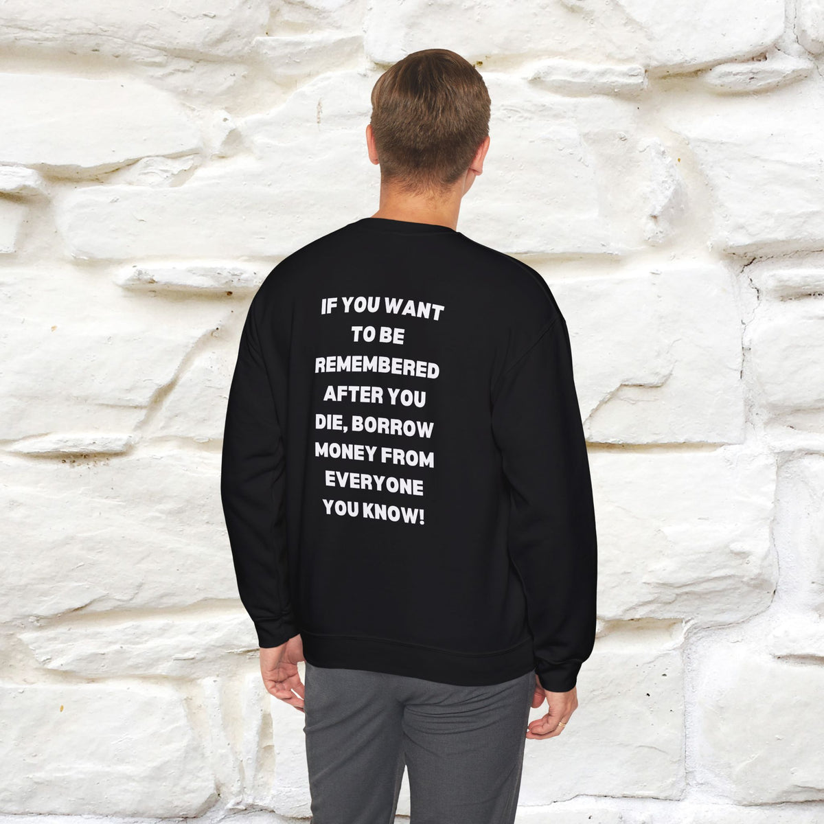 ''If You Want To Be Remembered...'' | Cute Cat Sweatshirt | Nunu&Miao Studio