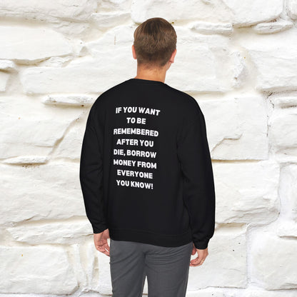 ''If You Want To Be Remembered...'' | Cute Cat Sweatshirt | Nunu&Miao Studio