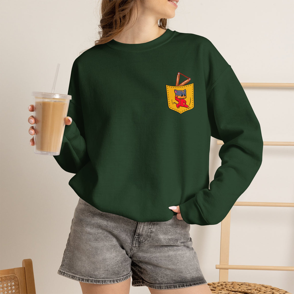 "Cattitude Master'' |Cat Sweatshirt | Nunu&Miao Studio