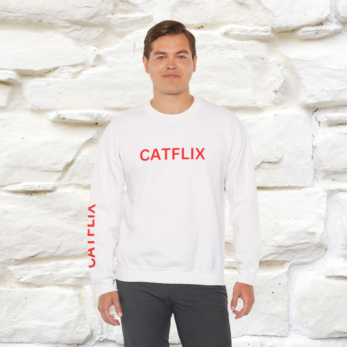 "Catflix'' |Cat Sweatshirt | Nunu&Miao Studio