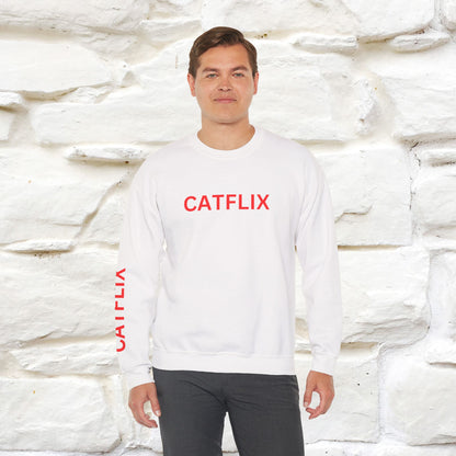 "Catflix'' |Cat Sweatshirt | Nunu&Miao Studio