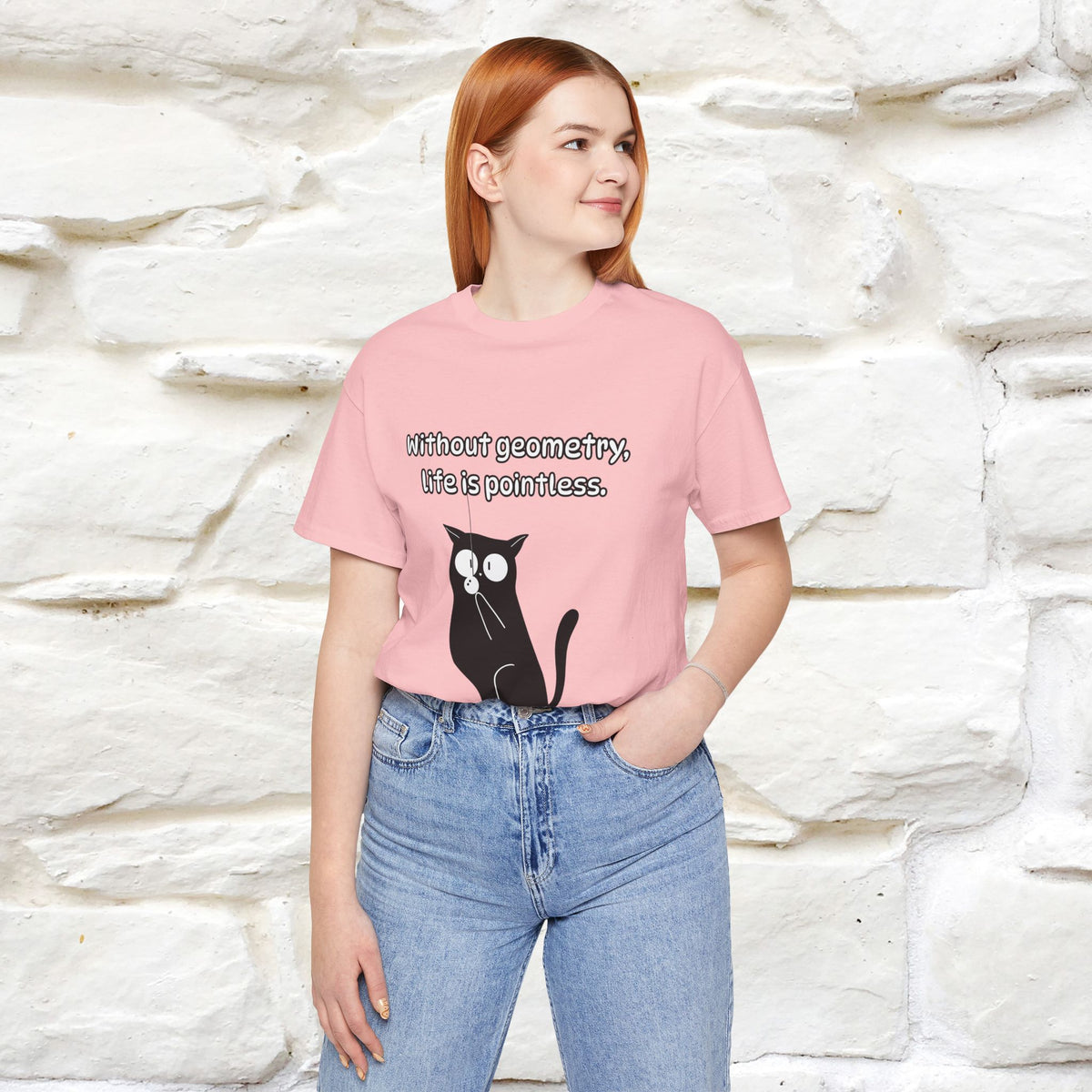 ''Without geometry, life is pointless.''| Funny T-Shirt | Nunu&Miao Studio